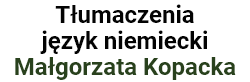 Małgorzata Kopacka Tłumaczenia i korepetycje